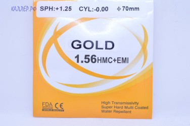 Линзы MINGRUI GOLD Ф70 индекс 1.56 +050 (полимерное. а/б.)
