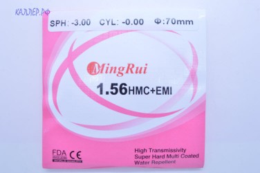 Линзы MINGRUI Ф65 SPH+0.25 CYL-0.50